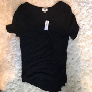 Never worn black V neck tee